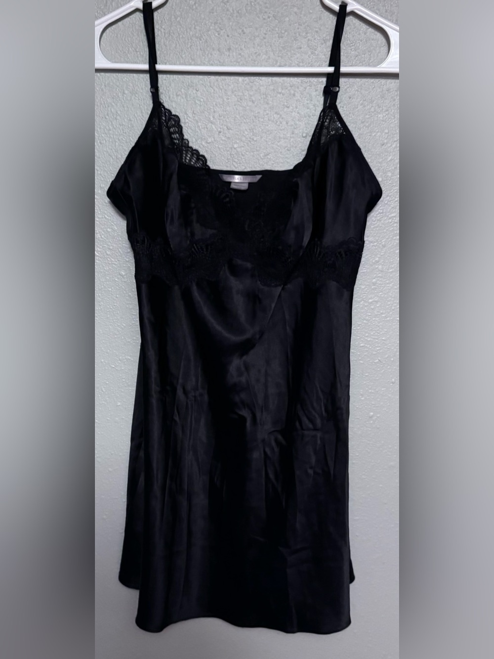 Victoria's Secret Black Satin Lace Nightgown